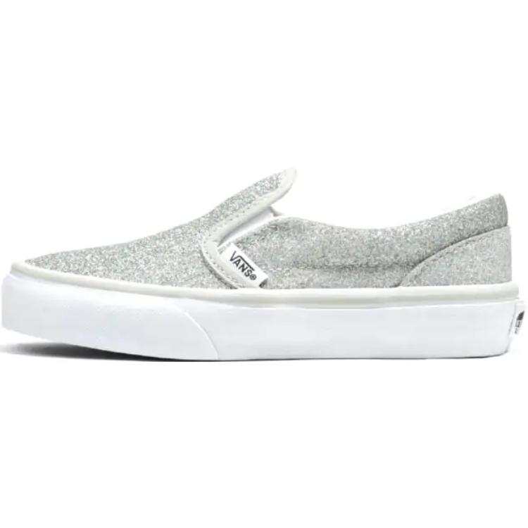 Vans Slip on Fashion Low top Kids' Skateboarding Shoes Gray Kids'