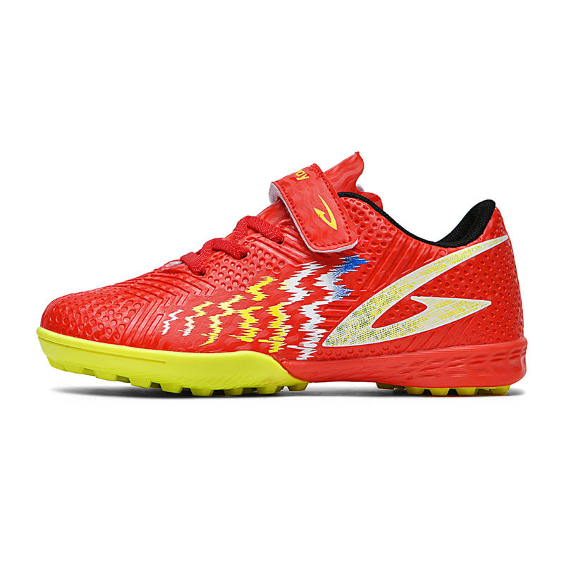 DEERWAY Lightweight Cushioning Slip Resistant Low top Kids' Soccer Shoes Naruto Red Kids'
