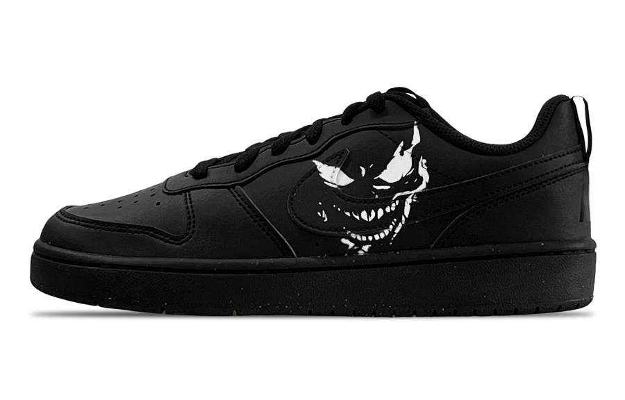 Nike Nike Court Borough Slip Resistant Slip Resistant Low top Kids' Skateboarding Shoes Black Teenagers