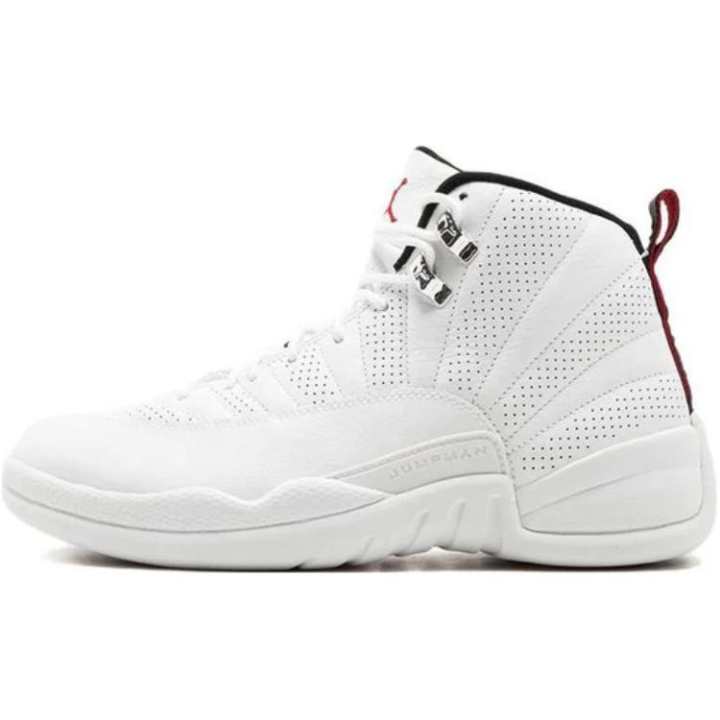 Jordan Jordan Air Jordan 12 High top Basketball Shoes White Unisex