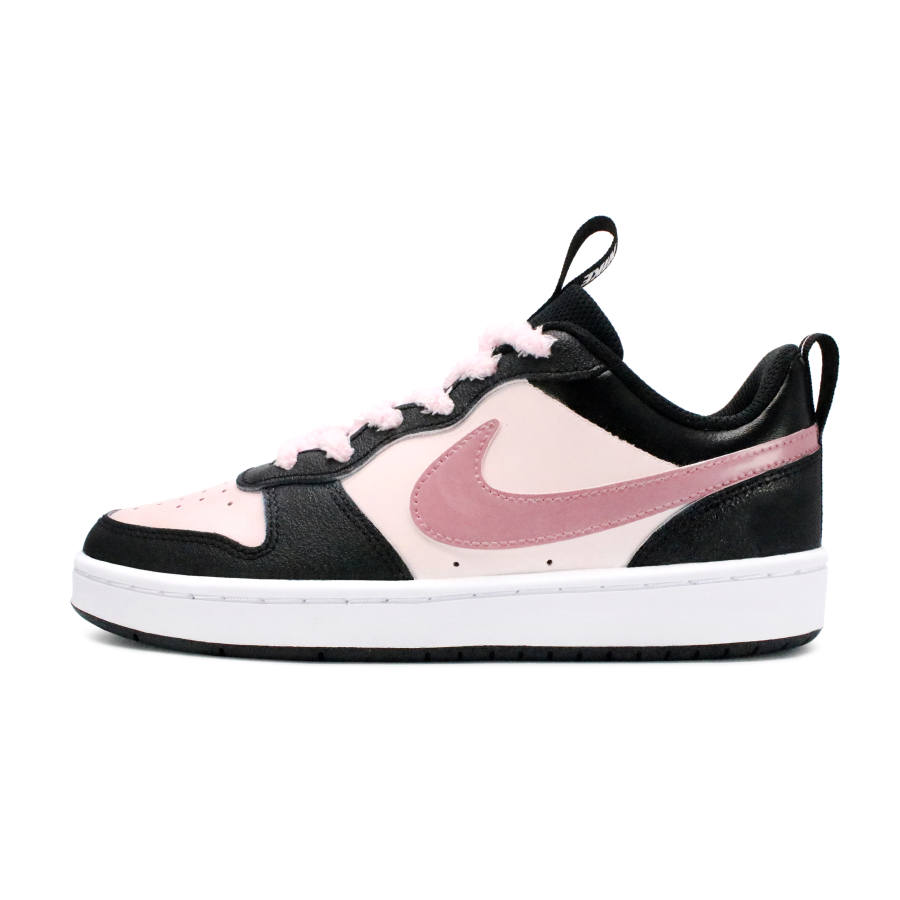Nike Nike Court Borough Synthetic Leather Slip Resistant Abrasion Resistant Support Low top Kids' Skateboarding Shoes