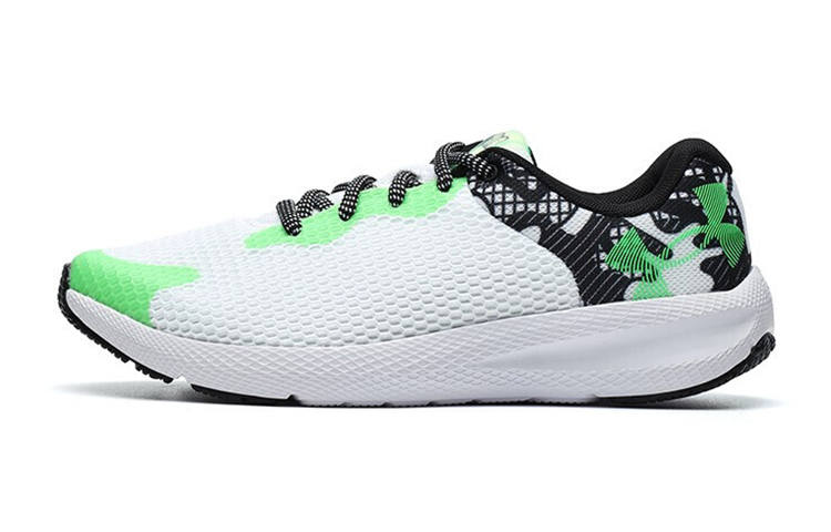 Under Armour Pursuit Charged 2 BL Low top Kids' Running Shoes White Green Teenagers