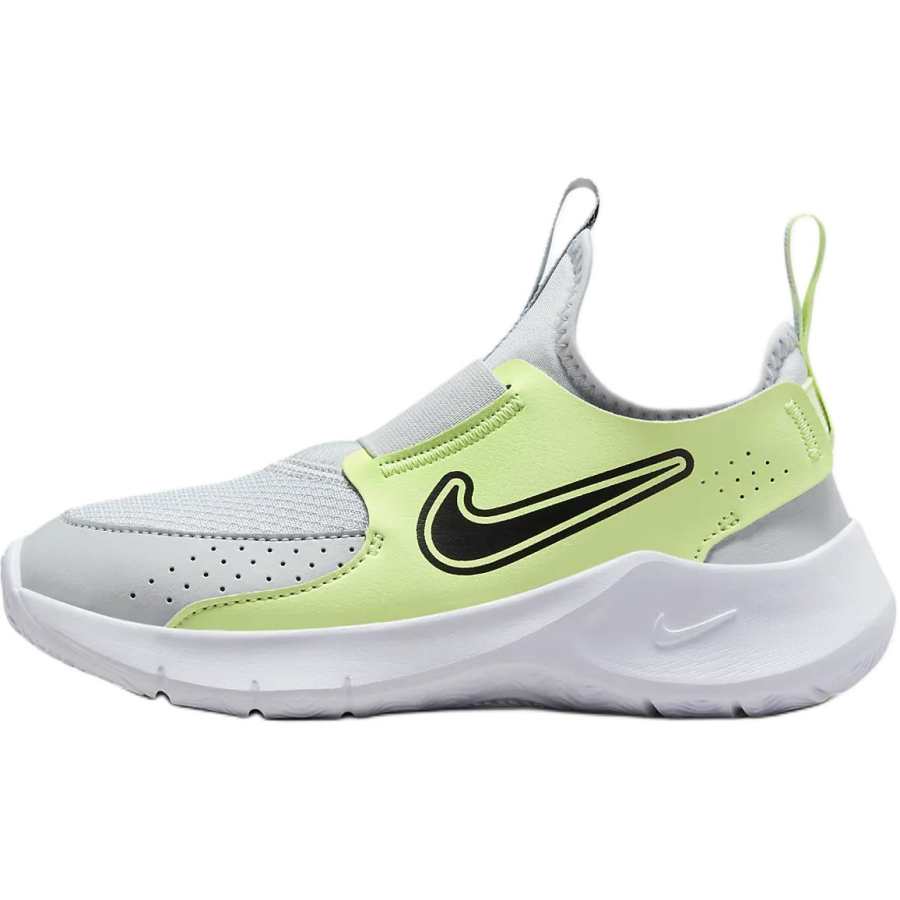Nike Nike Flex Runner 3 Slip Resistant Abrasion Resistant Low top Kids' Running Shoes Gray Green Children Aged 3 7 Years Old