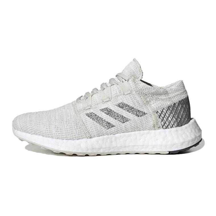 Adidas Adidas Pureboost Go Comfortable Breathable Low top Kids' Running Shoes Gray White Teenagers