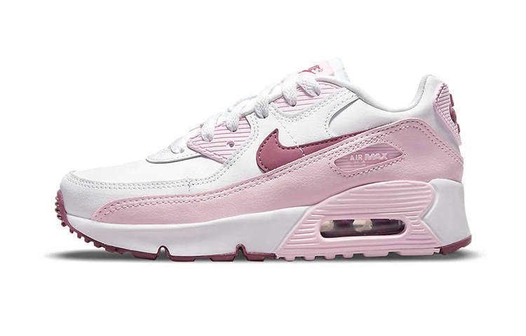 Nike Nike Air Max 90 Kids Lifestyle Shoes Pink White Children Aged 3 7 Years Old