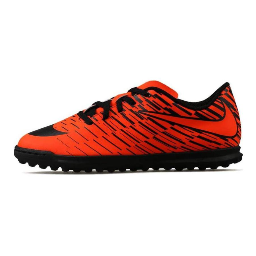 Nike Nike Bravata 2 TF Grassland Slip Resistant Cushioning Low top Soccer Shoes Orange Black Kids'