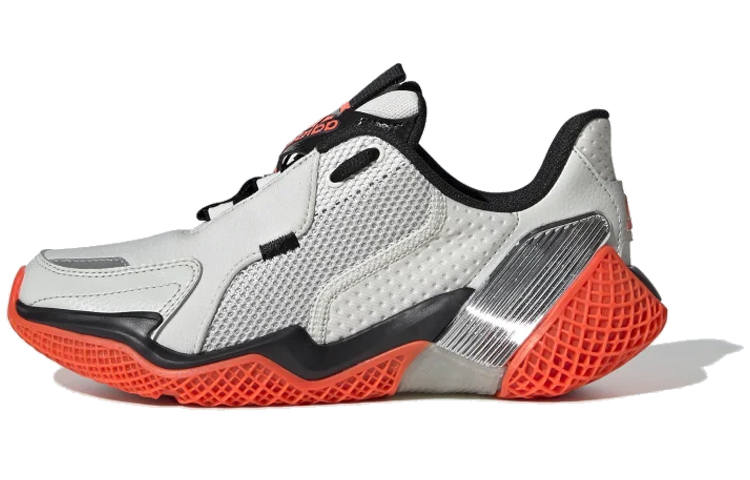 Adidas Adidas 4Uture Comfortable Non slip Lightweight Low top Kids' Running Shoes Gray Red Teenagers