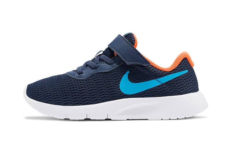 Nike Nike Tanjun Slip Resistant Abrasion Resistant Kids Lifestyle Shoes Blue White Children Aged 3 7 Years Old