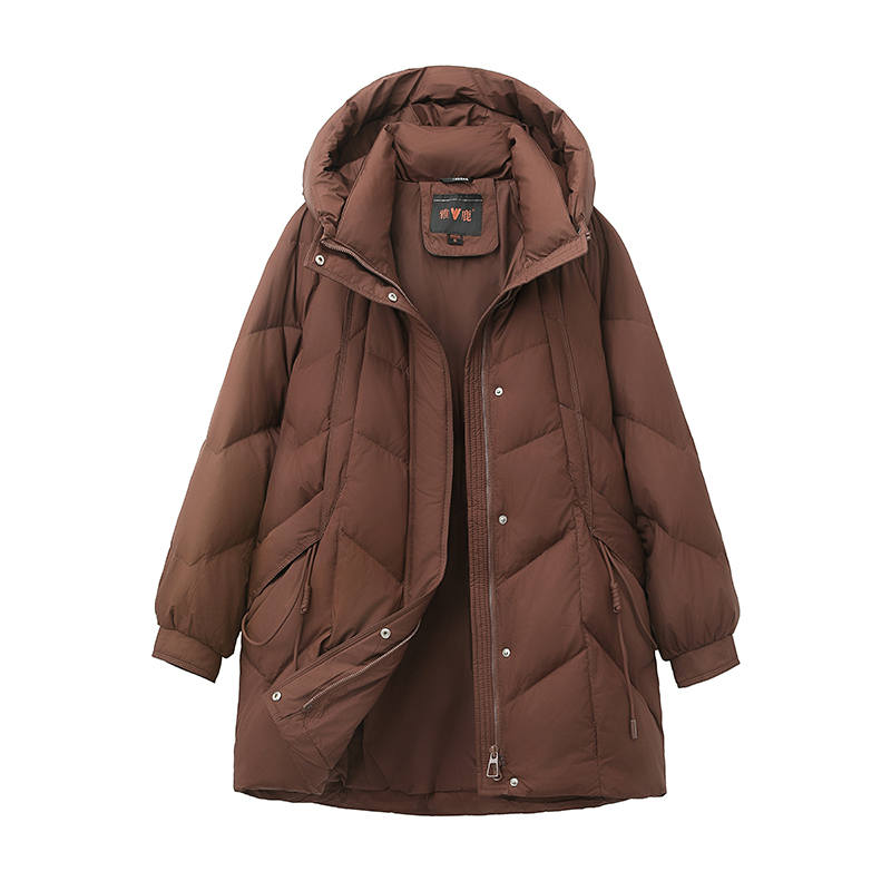 YALU Down Jackets Women's Hooded Thickened Other