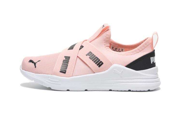 PUMA Wired Run Cushioning Low top Kids Lifestyle Shoes Pink Black Children Aged 3 7 Years Old