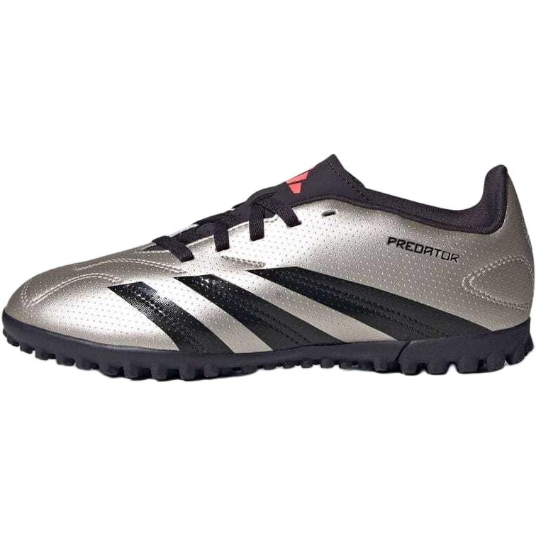 Adidas Adidas Predator CLUB Slip Resistant Abrasion Resistant Low top Kids' Soccer Shoes Silver Black Kids'