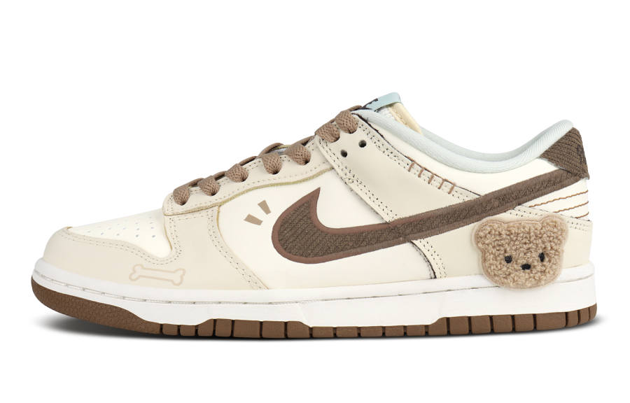 Nike Nike Dunk Low top Kids' Skateboarding Shoes Ecru Teenagers