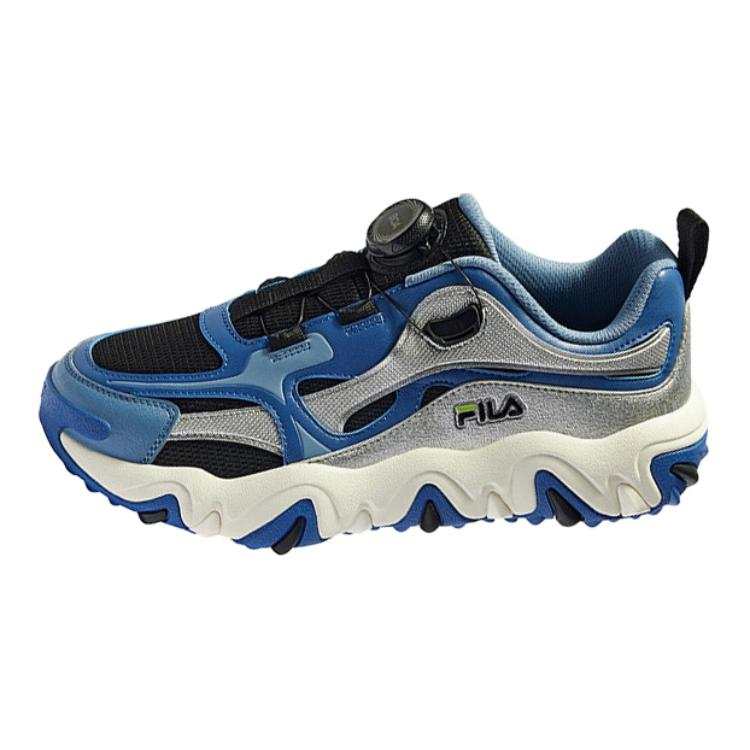 FILA KIDS Fabric Slip Resistant Cushioning Abrasion Resistant Low top Kids' Outdoor Shoes Blue Kids'