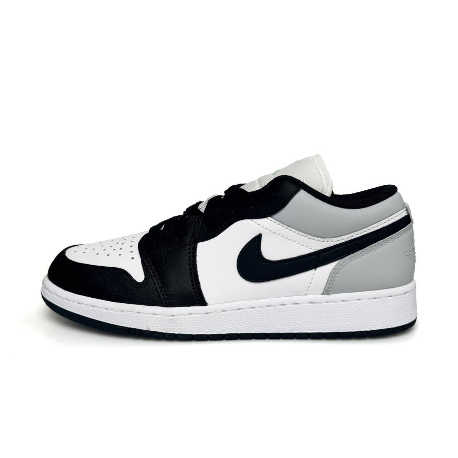 Jordan Jordan Air Jordan 1 Slip Resistant Abrasion Resistant Low top Children's Basketball Shoes Black Gray Teenagers