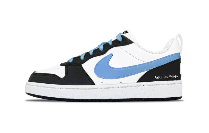 Nike Nike Court Borough LOW RECRAFT Kids' Skateboarding Shoes Glacier Blue Teenagers