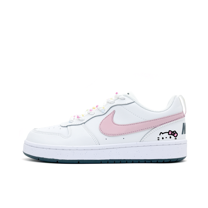 Nike Nike Court Borough Synthetic Leather Slip Resistant Abrasion Resistant Slip Resistant Abrasion Resistant Low top
