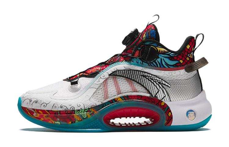 Antakids Versatile Low top Basketball Shoes White Red Black Teenagers
