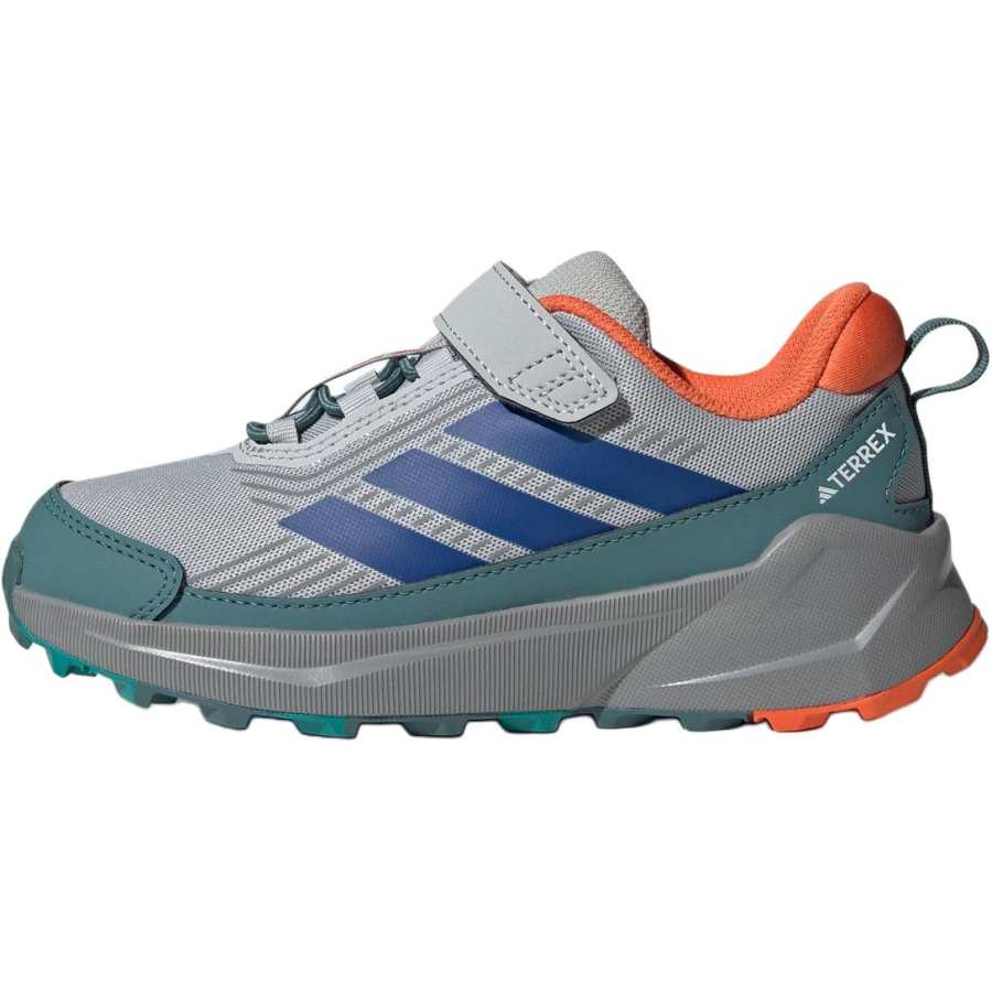 Adidas Adidas TERREX TRAILMAKER 2.0 Abrasion Resistant Low top Kids' Outdoor Shoes Gray Green Kids'