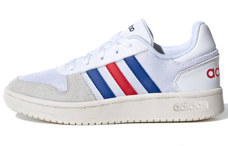 Adidas Neo Hoops 2.0 Low top Children's Basketball Shoes White Blue Red Kids'