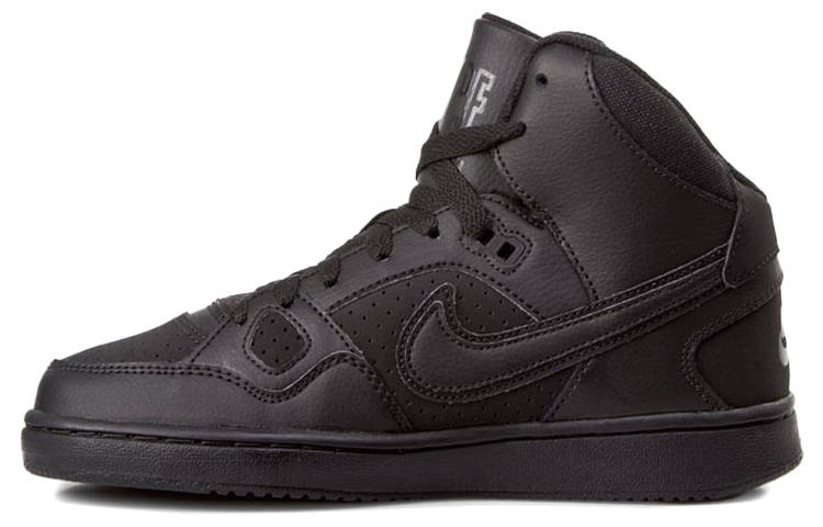 Nike Nike Son Of Force Mid Synthetic Leather Cushioning Abrasion Resistant High top Basketball Shoes Black Unisex
