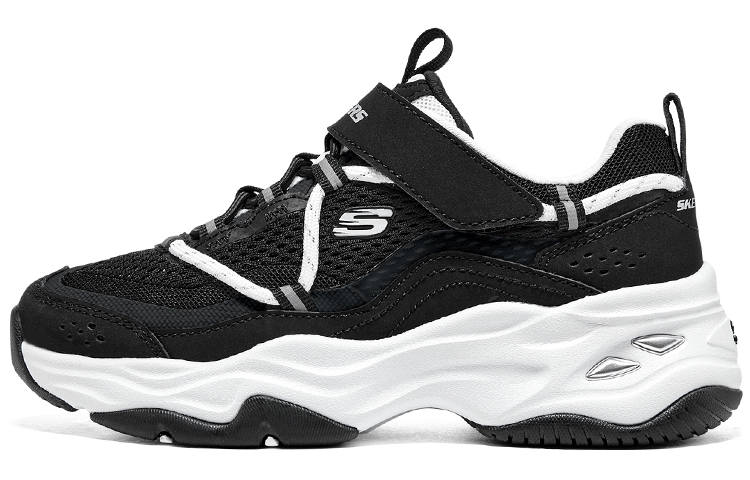 Skechers Girls Cushioning Low top Kids Lifestyle Shoes Black White Kids'