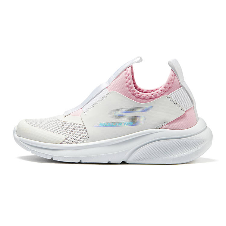 Skechers Girls Abrasion Resistant Slip Resistant Low top Casual Shoes White Kids'