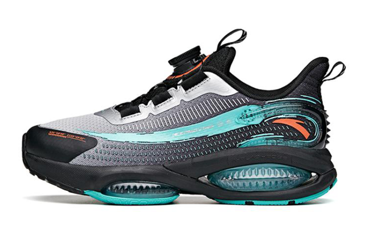 Antakids UFO3.0 Low top Running Shoes Silver Black Green Teenagers