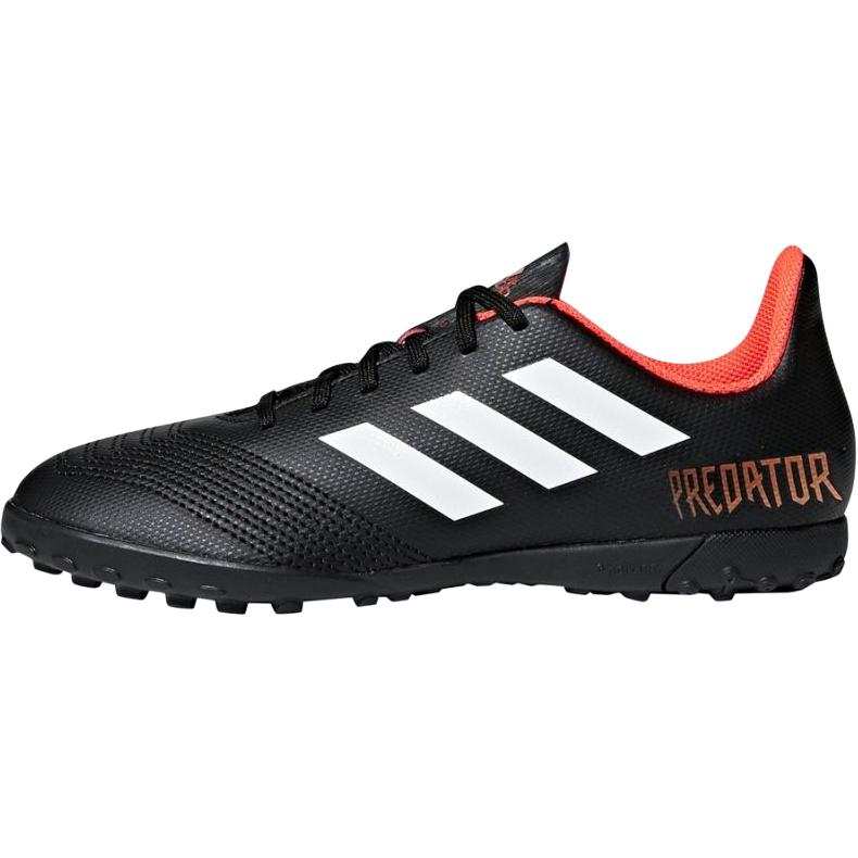 Adidas Adidas Predator Tango 18.4 Cushioning, Wear Resistant Low top Kids' Soccer Shoes Black Teenagers
