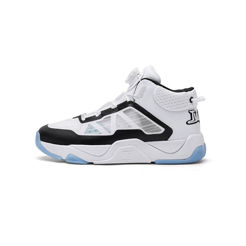 IVERSON Low top Children's Basketball Shoes White Black Glacier Blue Kids'
