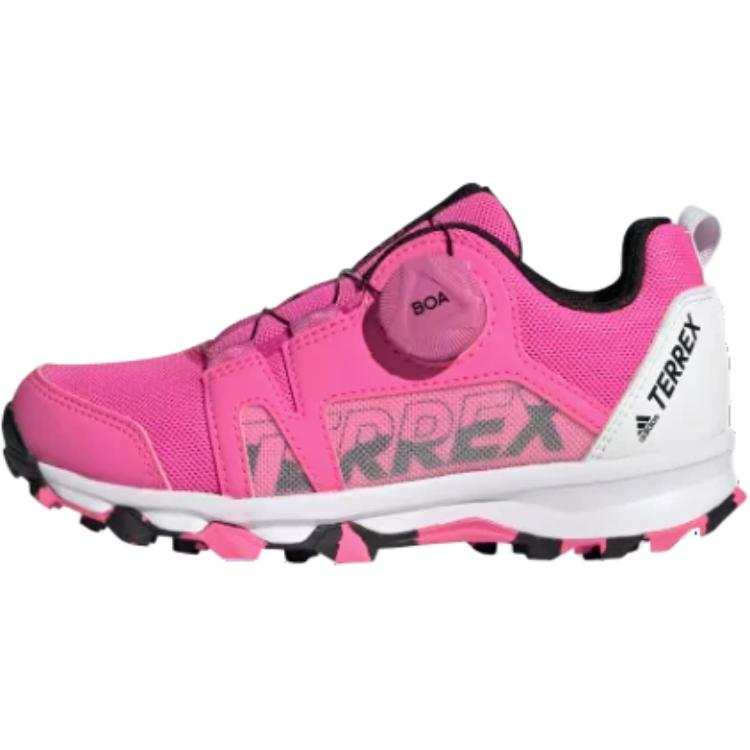 Adidas Adidas Terrex Boat Hiking K Abrasion Resistant Low top Outdoor Shoes Pink White Kids'