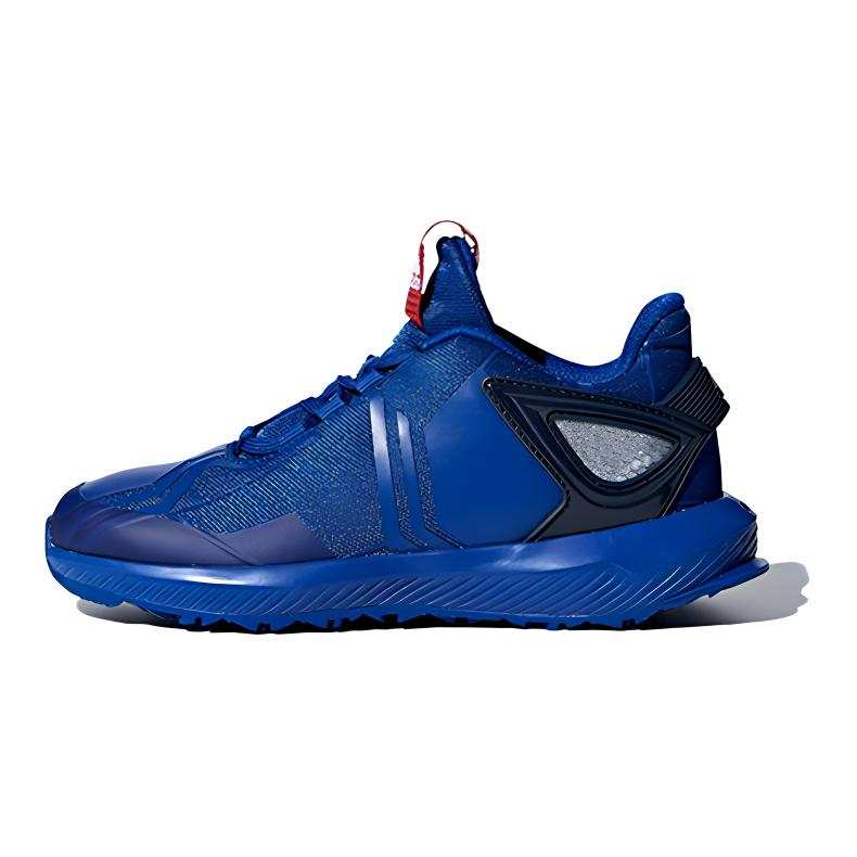 Adidas Adidas Rapidarun Spider K Run Spider Man K Slip Resistant Slip Resistant Low top Kids' Running Shoes Blue Black Red