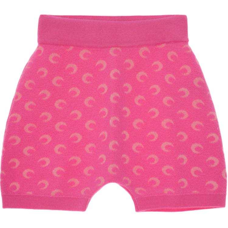 Marine Serre Moon Jacquard Knit Shorts