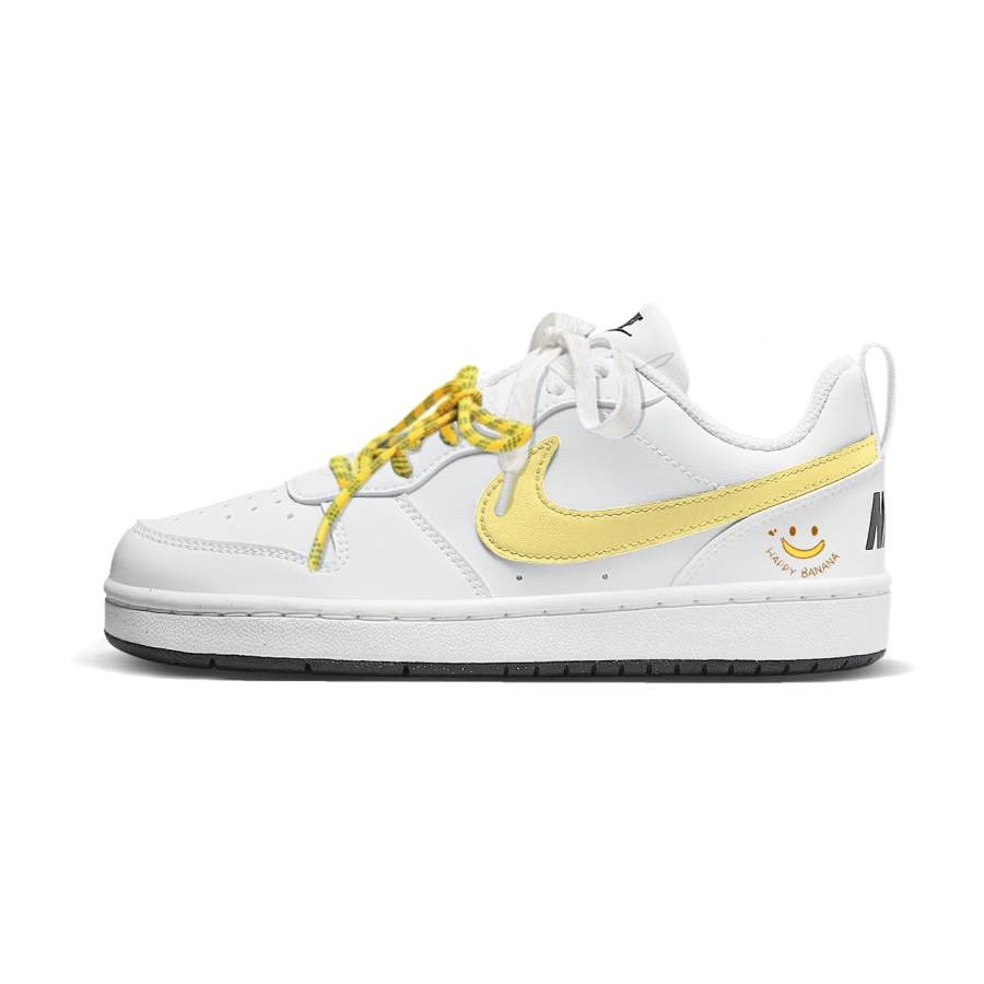 Nike Nike Court Borough Banana Fun Low top Kids' Skateboarding Shoes Yellow Teenagers