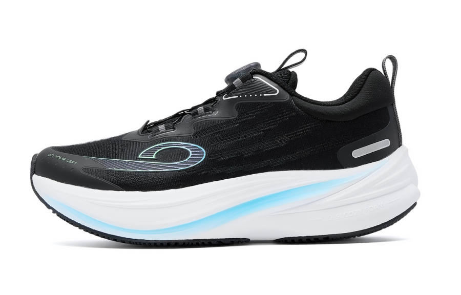 QIAODAN Fabric Low top Running Shoes Black Unisex