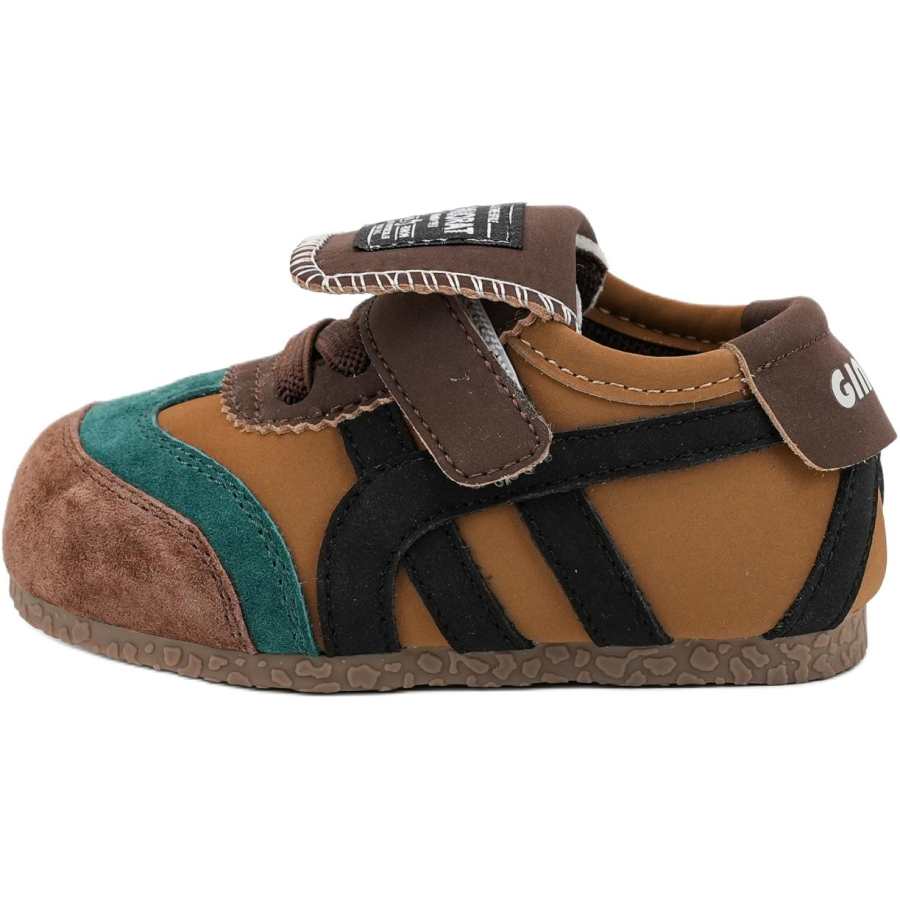 QINUOSHU Cow Suede Slip Resistant Anti Kick Low top Kids Lifestyle Shoes Children Aged 3 7 Years Old