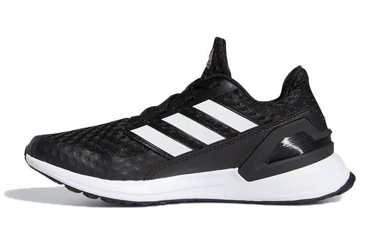 Adidas Adidas Rapidarun J Comfortable Low top Kids' Running Shoes Black White Teenagers