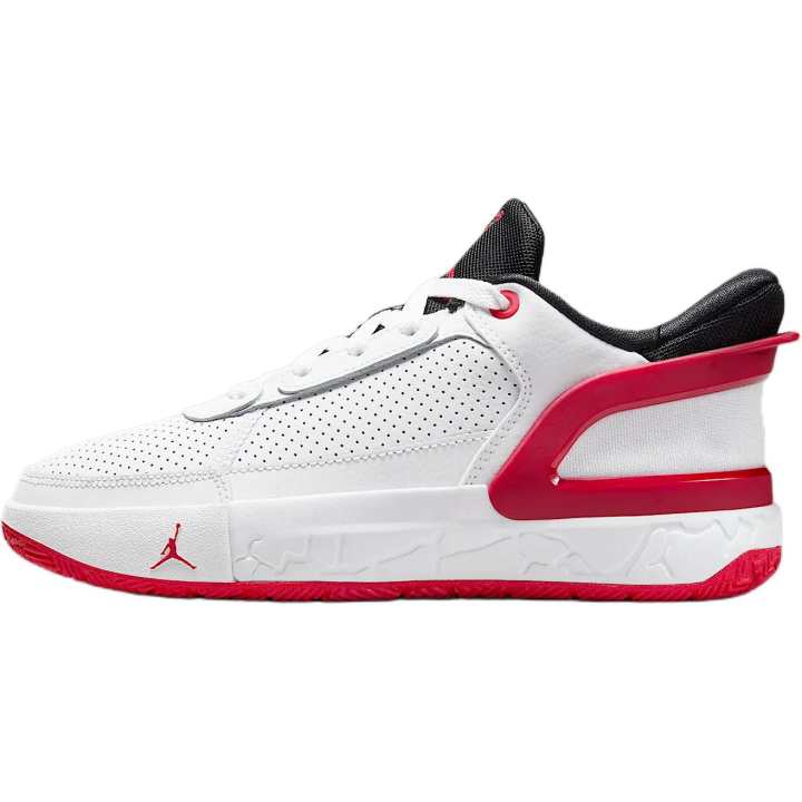 Jordan Jordan DAY1 Low top Basketball Shoes White/Black/Wolf Gray/University Red Kids'