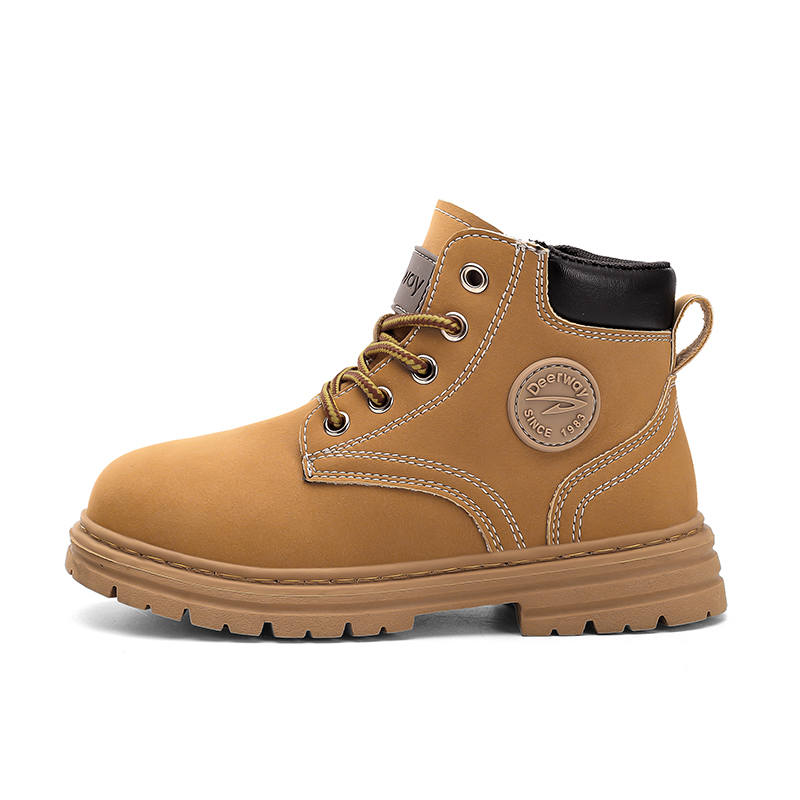 DEERWAY Cow Suede Slip Resistant, Abrasion Resistant, Rebound Slip Resistant, Abrasion Resistant, Rebound Mid top