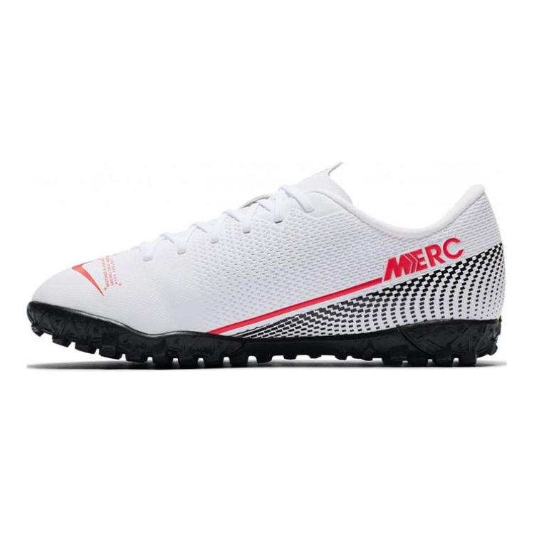 Nike Nike JR Vapor 13 Assassin 13 Academy TF Slip Resistant Cushioning Abrasion Resistant Low top Kids' Soccer Shoes White
