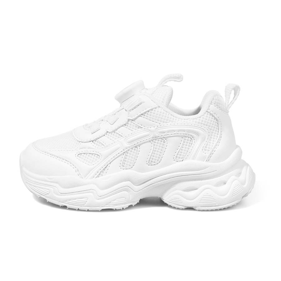 ST&SAT KIDS Slip Resistant Abrasion Resistant Low top Skateboard Shoes Gardenia White Kids'