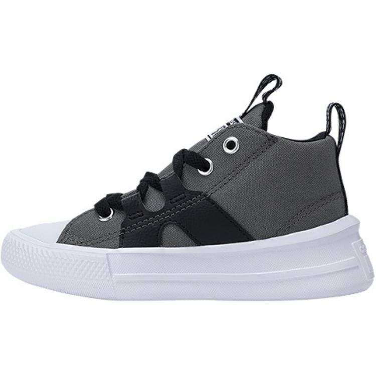 Converse Chuck Taylor All Star Mid top Kids Canvas Shoes Gray Black Children Aged 3 7 Years Old