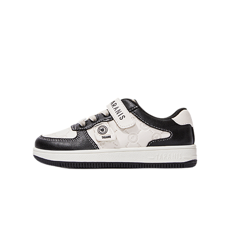 TARANIS Slip Resistant Abrasion Resistant Low top Skateboard Shoes Black Kids'
