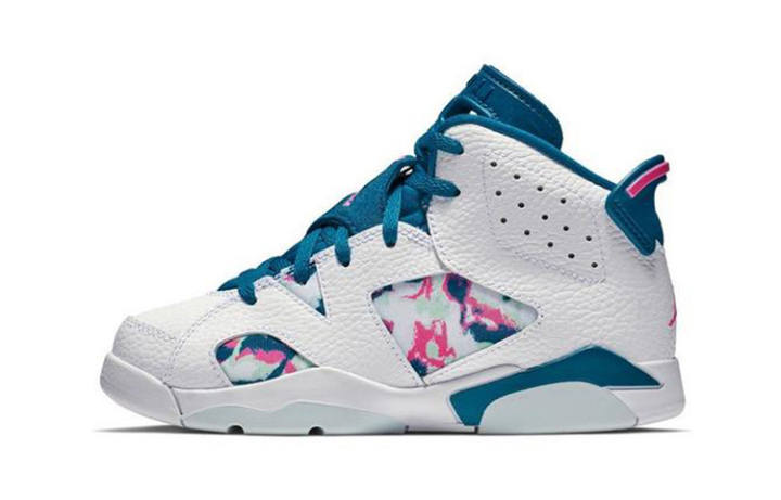 Jordan Jordan 6 Retro White Laser Fuchsia Green Abyss PS