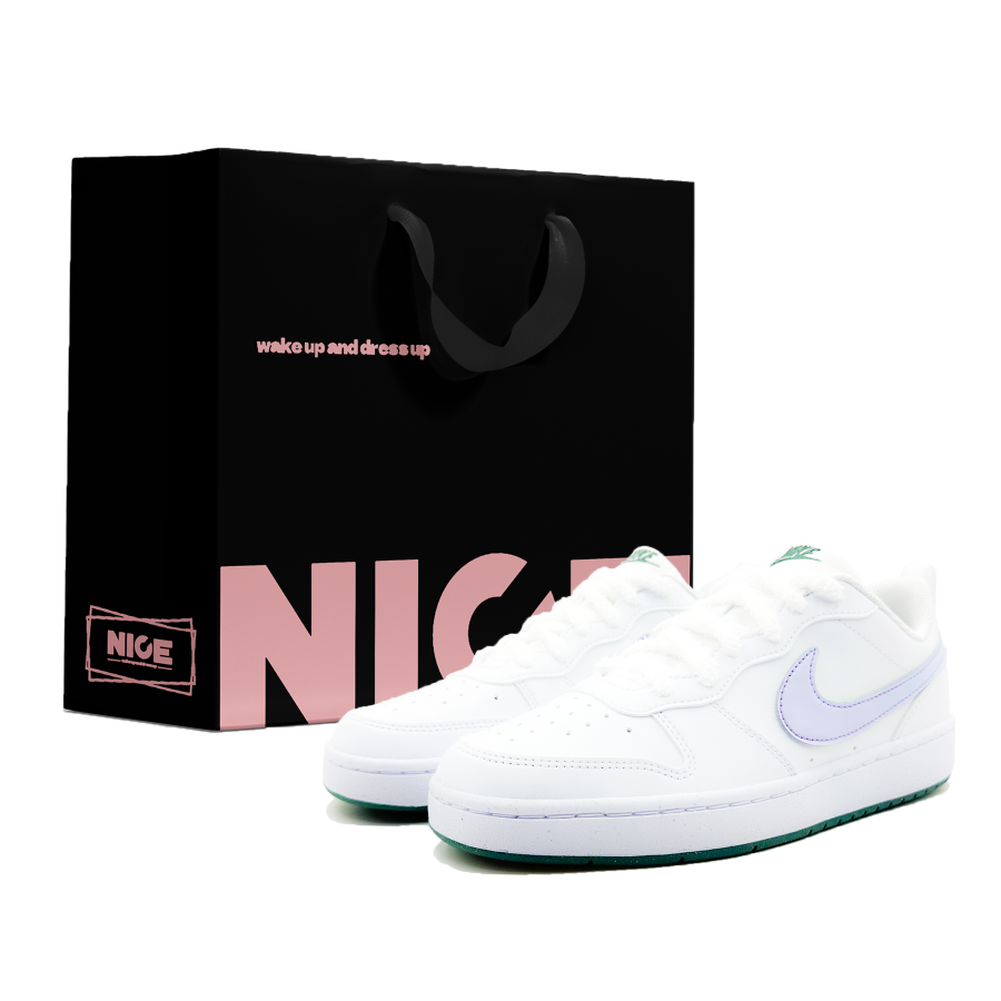 Nike Nike Court Borough Slip Resistant Anti Kick Abrasion Resistant Low top Kids' Skateboarding Shoes Teenagers