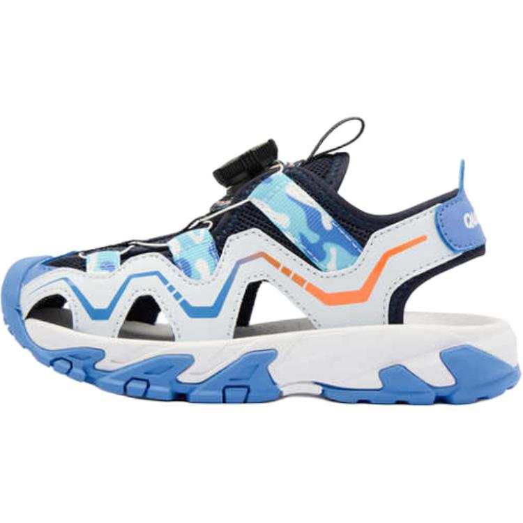 QIAODAN Abrasion Resistant Low top Children's Sandals Blue Children Aged 3 7 Years Old