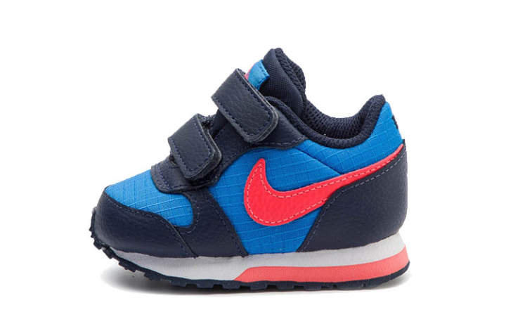 Nike Nike MD Runner 2 High top Running Shoes Black Blue Red Infant And Toddler