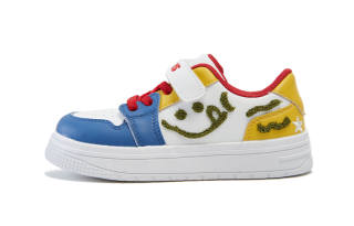SNORKS Slip Resistant, Abrasion Resistant, Lightweight Low top Kids' Skateboarding Shoes Red Blue Kids'