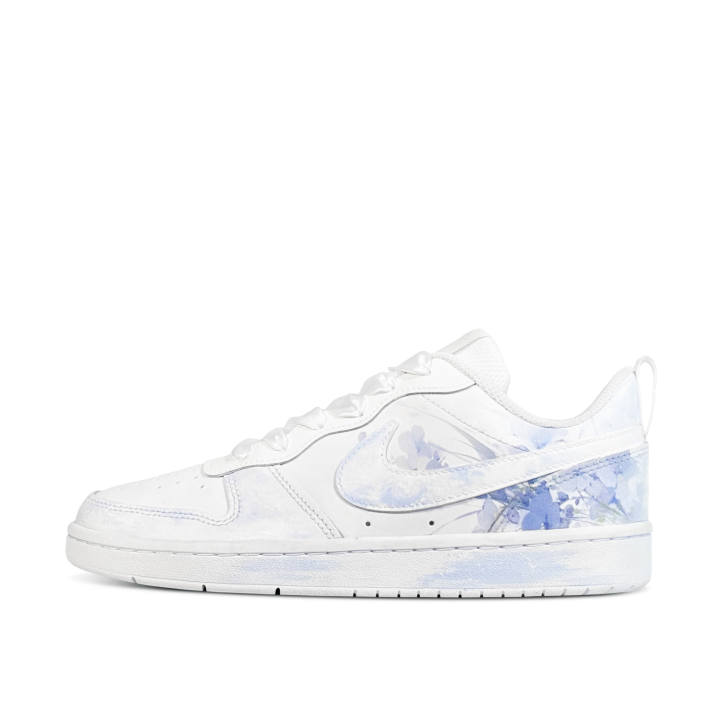 Nike Nike Court Borough Ink Blue Spring Light Low top Kids' Skateboarding Shoes Blue White Teenagers