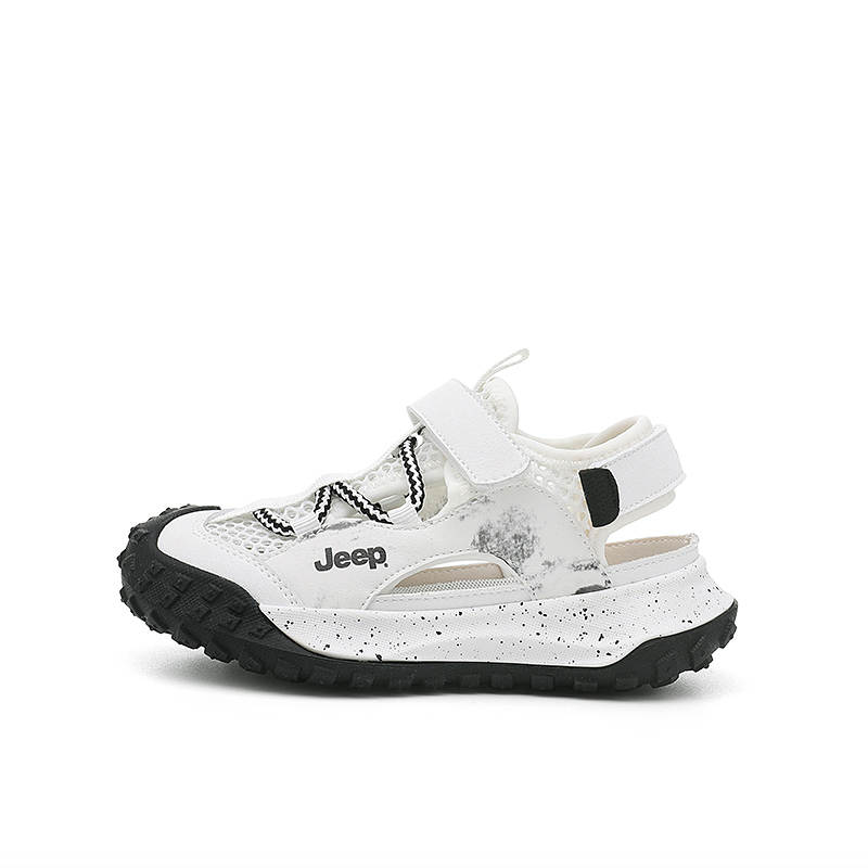 Jeep Unlined Mesh Cut Out Beach Shoes Abrasion Resistant, Breathable, Lightweight Children's Sandals Kids'