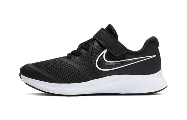 Nike Nike Star Runner 2 Minimalist Style Low top Kids' Running Shoes Black White Children Aged 3 7 Years Old